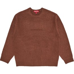 Supreme: Коричневый свитер 
