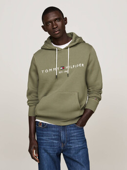 Tommy Hilfiger: Зелёная толстовка 