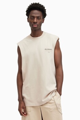 Allsaints: Футболка  All Saints без рукава