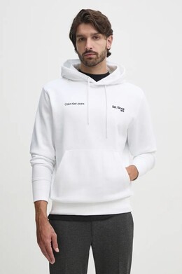 Calvin Klein Jeans: Белая толстовка 