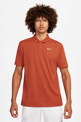 Nike: Оранжевое поло  Dri FIT
