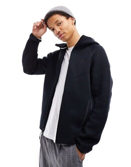Nike: Чёрная толстовка  Tech Fleece
