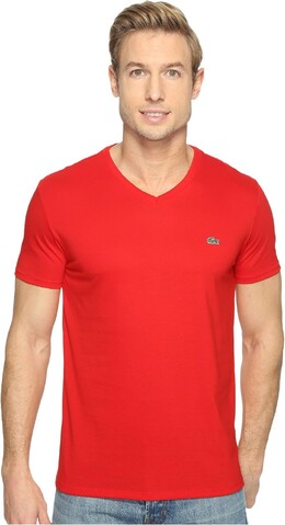 Lacoste: Футболка  Red с коротким рукавом