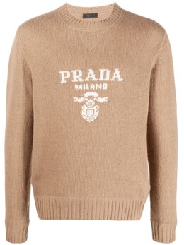 Prada: Коричневый свитер 