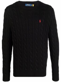 Polo Ralph Lauren: Чёрный свитер 