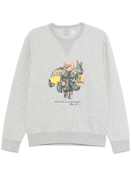 Polo Ralph Lauren: Серая толстовка 