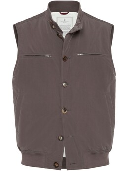 Brunello Cucinelli: Коричневый жилет 