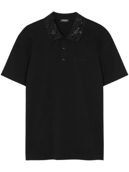 Versace: Рубашка  Barocco с пайетками