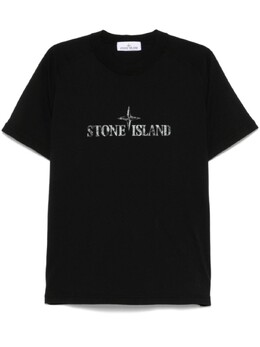 Stone Island: Чёрная футболка 