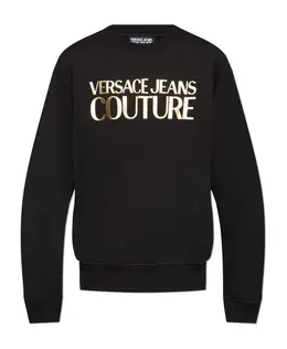Versace Jeans Couture: Чёрная толстовка 