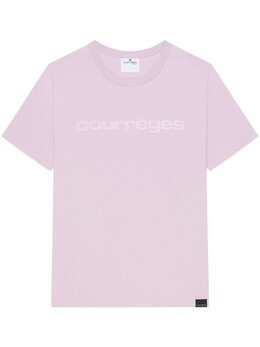 Courreges: Розовая футболка 