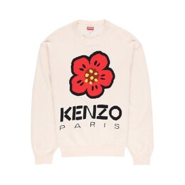 Kenzo: Свитер с цветочным принтом 