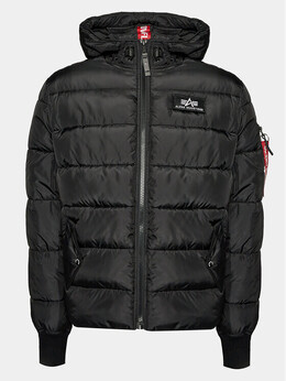 Alpha Industries: Чёрный пуховик 