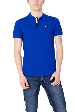Tommy Jeans: Синее поло 