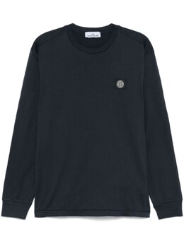 Stone Island: Синяя футболка 