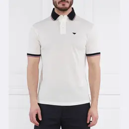 Emporio Armani: Бежевая рубашка 