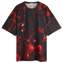 Alexander McQueen: Футболка с растительным принтом 
