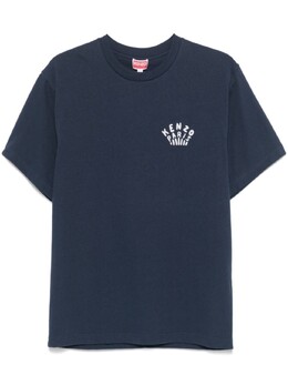 Kenzo: Синяя футболка 