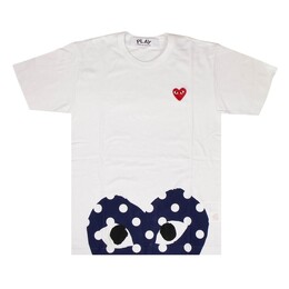 Comme Des Garçons Play: Футболка  Heart в горошек