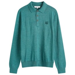 Maison Kitsuné: Зелёное поло 