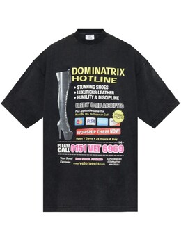 Vetements: Футболка с принтом 