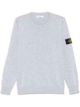 Stone Island: Серый свитер  Compass