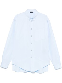 MUGLER: Синяя рубашка 