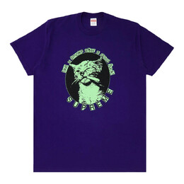 Supreme: Фиолетовая футболка  Smoke