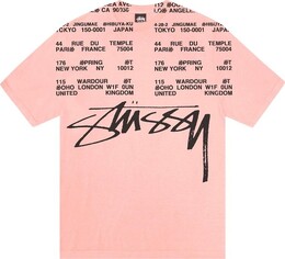 Stussy: Розовая футболка 