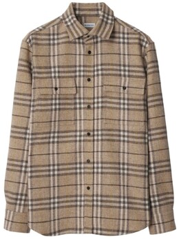Burberry: Рубашка из шерсти 