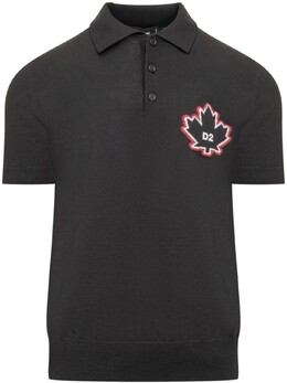 Dsquared2: Чёрная рубашка  D2 Leaf