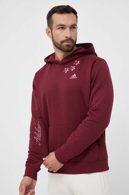 Adidas: Бордовая толстовка 