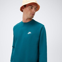 Nike: Зелёный свитшот  Club