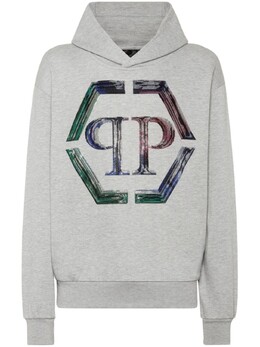 Philipp Plein: Толстовка  Hexagon со стразами