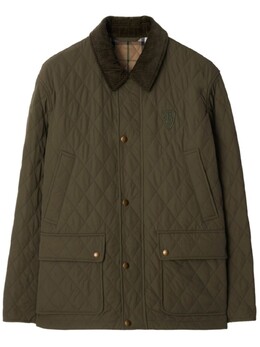 Burberry: Зелёная куртка 
