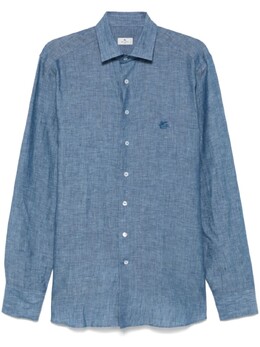 Etro: Рубашка  Pegaso с вышивкой