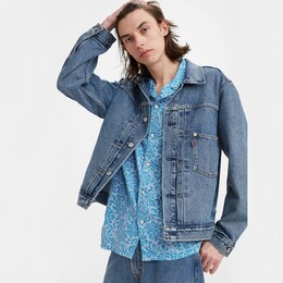 Levi's: Серая куртка 
