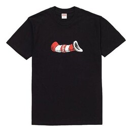 Supreme: Чёрная футболка  Cat In The Hat