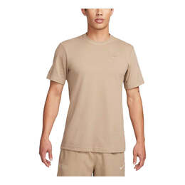 Nike: Бежевая футболка  Dri FIT