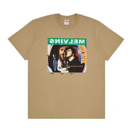 Supreme: Бежевая футболка 
