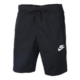 Nike: Чёрные шорты  NSW