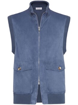 Brunello Cucinelli: Замшевый жилет 