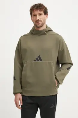 Adidas: Зелёная толстовка 
