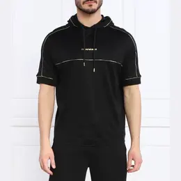 Emporio Armani: Чёрная толстовка 