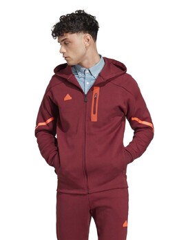 Adidas: Красная толстовка 