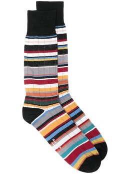 Paul Smith: Чёрные носки  Signature Stripe
