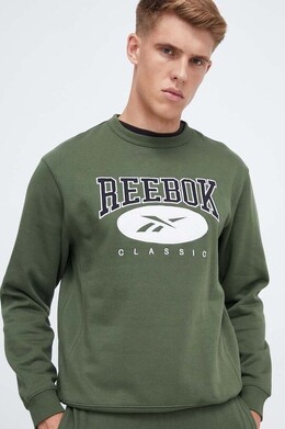 Reebok: Зелёная толстовка 
