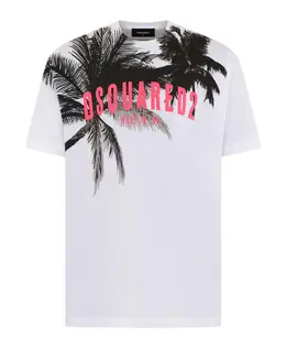 Dsquared2: Белая футболка 