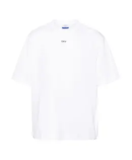 Off White: Футболка с принтом 