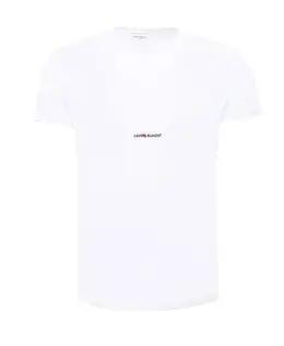 Saint Laurent: Белая футболка 